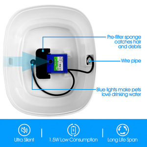 <span class=keywords><strong>Fontaine</strong></span> <span class=keywords><strong>à</strong></span> <span class=keywords><strong>eau</strong></span> pour animaux de compagnie de 2,5 L avec bec en forme de fleur, distributeur d'<span class=keywords><strong>eau</strong></span> pour chat avec filtre, purificateur d'<span class=keywords><strong>eau</strong></span>, abreuvoir pour animaux de compagnie en acier inoxydable - Product Image 4
