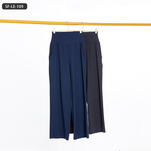 <span class=keywords><strong>Pantalon</strong></span> de yoga taille haute ample à jambe droite-<span class=keywords><strong>Pantalon</strong></span> d'extérieur à sensation nue printemps/été, <span class=keywords><strong>pantalon</strong></span> d'entraînement décontracté athlétique à jambe large - Product Image 4