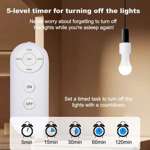 Adaptador de Enchufe Inteligente <span class=keywords><strong>E27</strong></span> con Control Remoto Inalámbrico, Portalámparas con Temporizador Retardado, Conveniente para el Hogar y el Dormitorio - Product Image 3