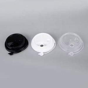 Couvercle anti-déversement PP à ouverture facile pour gobelets jetables de thé aux perles et de café, gobelets Boba, diamètre 90/98 mm, transparent, en stock - Product Image 4