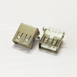 <span class=keywords><strong>USB</strong></span> Type-A 90 độ 4 pin nhúng trắng nữ ổ cắm kết nối góc bên phải <span class=keywords><strong>PCB</strong></span> gắn <span class=keywords><strong>USB</strong></span> 4 pin nữ ổ cắm kết nối <span class=keywords><strong>USB</strong></span> Type-A - Product Image 3