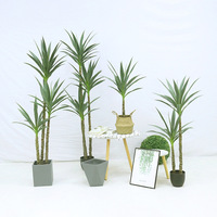 Vraie touche en pot faux arbre ornements intérieur grand ornement de sol plante artificielle pour la décoration de salon