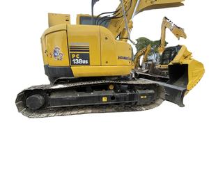 Komatsu PC138us et PC400-7 pelleteuse sur chenilles 35 tonnes d'occasion du Japon avec boîte de vitesses centrale 13 tonnes et composants de pompe - Product Image 1