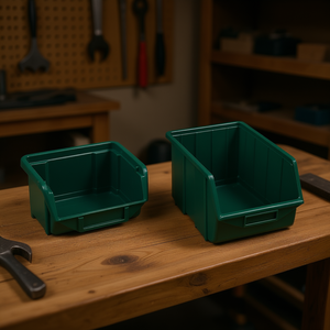 Lot de 2 boîtes de rangement écologiques Ttake Combo Box, bacs de rangement verts - Product Image 3