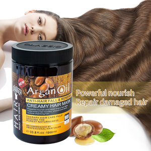Mascarilla Capilar Hidratante y Suavizante para Cabello Rizado con Logotipo Personalizado OEM, Mascarilla Capilar de Queratina con Aceite de Argán Natural - Product Image 3