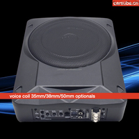 Subwoofer fin de 10 pouces pour voiture, stéréo, 120W RMS, basses puissantes, crête de 1000W, subwoofer actif sous le siège