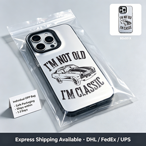 เคสโทรศัพท์ลายเส้นรถวินเทจเรโทรแบบด้าน TPU พร้อมคำพูด 'I'M CLASSIC' ป้องกันแรงกระแทกสำหรับ iPhone 17 16 15 14 13 <span class=keywords><strong>Pro</strong></span> <span class=keywords><strong>Max</strong></span> - Product Image 5