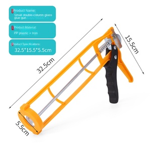 <span class=keywords><strong>Pistolet</strong></span> à mastic manuel double colonne pour verre, en acier, avec buse en <span class=keywords><strong>silicone</strong></span> pour <span class=keywords><strong>silicone</strong></span> et plastique, outil de jointoiement - Product Image 4