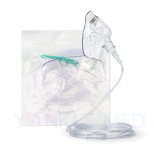 Masque à oxygène jetable transparent avec pont nasal réglable pour adultes et personnes âgées, usage domestique - Product Image 3