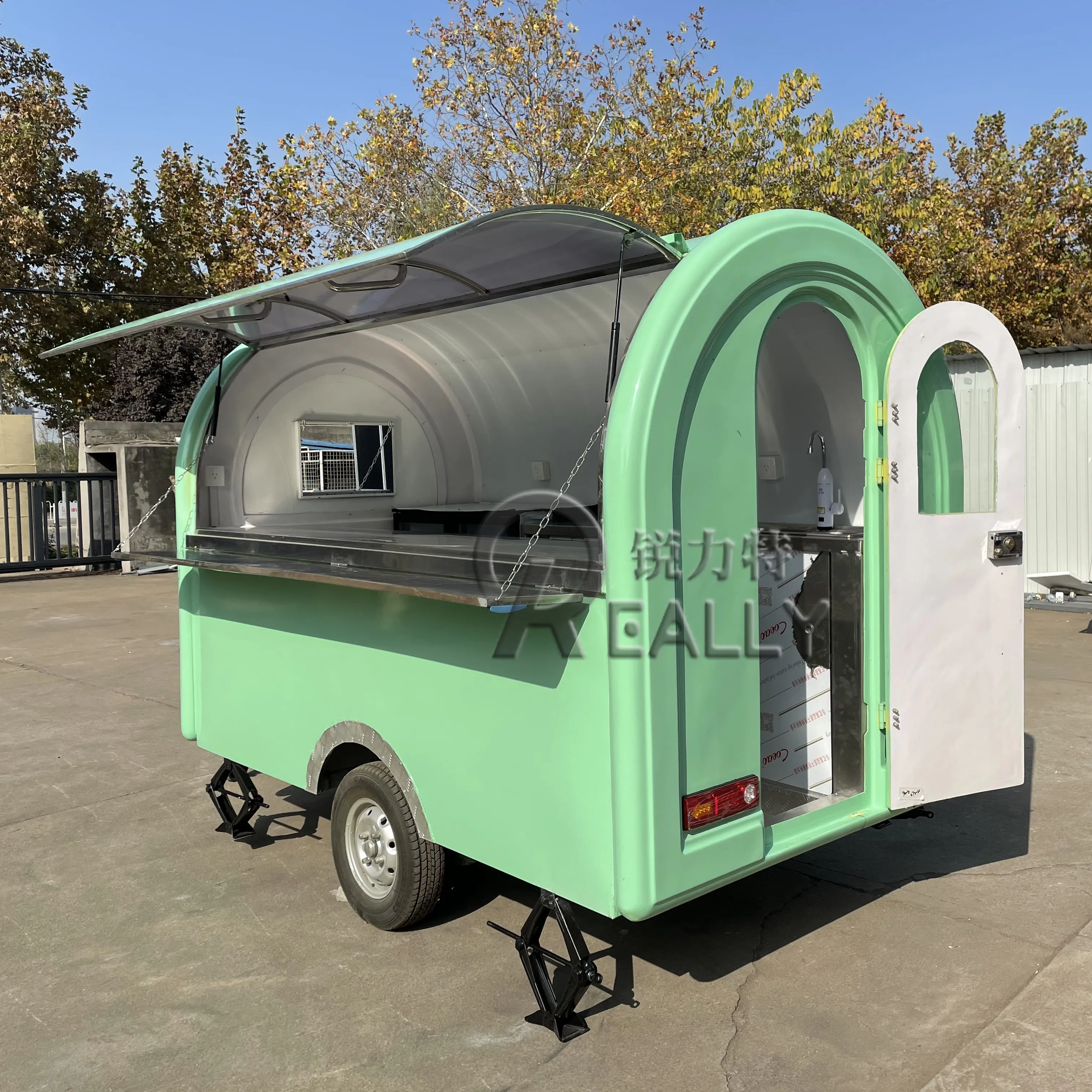 Mobiele Ijs Koffie Food Trailer Mini Truck Kiosk Verkoopwagen Snack Mexico Food Selling