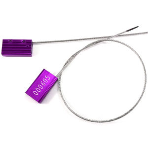 Joints de câble en acier Serrure d'expédition de sécurité en métal Tamper Evident Container Seals Tags Pull Tight Steel Wire Ties for Truck Trailer - Product Image 3