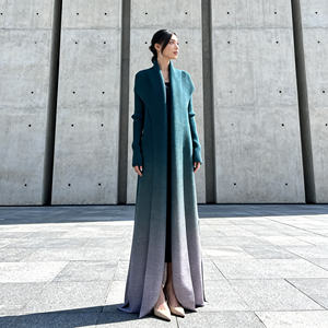 Vestido Abaya de Poliéster con Estampado Plisado de Lujo Premium para Mujeres Musulmanas, Ropa para Ocasiones Especiales, Proveedor Mayorista - Product Image 1