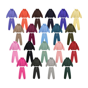 Ensemble de survêtement vintage délavé à l'acide 365g personnalisé pour <span class=keywords><strong>homme</strong></span> – Sweat à capuche et pantalon de jogging en molleton épais surdimensionné 2 pièces - Product Image 3