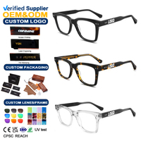 Lunettes pour hommes, montures larges, surdimensionnées, épaisses, noires, anti-lumière bleue, montures de lunettes personnalisées, lunettes de luxe en acétate