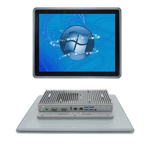 Yanling 17 pouces tout-en-un ordinateur de contrôle industriel écran de résistance capacitif haute définition tactile entièrement fermé - Product Image 5