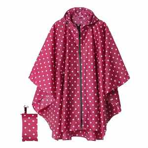 Impermeable Reutilizable con Diseño de <span class=keywords><strong>Lunares</strong></span>, Poncho de Lluvia Portátil, Resistente al Viento, para Viajes al Aire Libre para Adultos - Product Image 3
