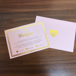 Diretta della fabbrica Stampa Personalizzata di Lusso di Entrambi I Lati della Stagnola di Oro a Caldo Rosa Colore Grazie Di <span class=keywords><strong>Compleanno</strong></span> Felice Biglietti di <span class=keywords><strong>Auguri</strong></span> - Product Image 3