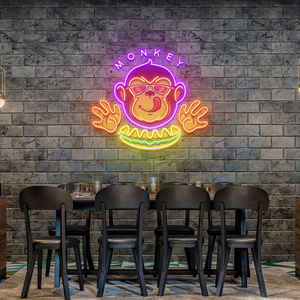 Dropshipping UV in dấu hiệu Neon khỉ cho Đảng trang trí tùy chỉnh Acrylic Led Neon dấu hiệu - Product Image 4