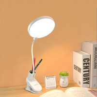 Petite lampe de bureau à clipser moderne et élégante adaptée à l'étude et à la lecture Lampe de bureau LED