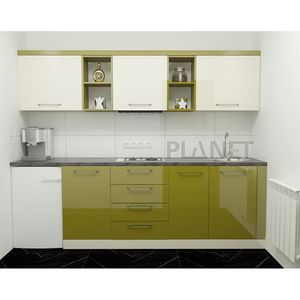 Armadi da <span class=keywords><strong>cucina</strong></span> a parete verde personalizzati unici 2024 del pianeta - Product Image 1