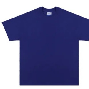 เสื้อยืดคอกลมโอเวอร์ไซส์สีพื้น รอยัลบลู คุณภาพสูง ผ้าคอตตอน 95% สแปนเด็กซ์ 5% สำหรับผู้ชาย ลดราคาพิเศษ - Product Image 5