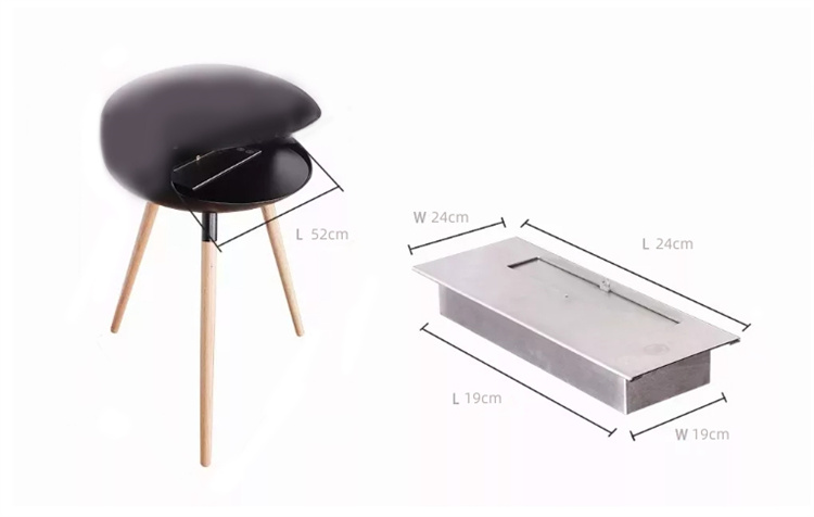 Cocoon Hanging Bioethanol Fireplace Real Flame Ethanol Burner