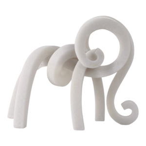 Estatua Espiral Artística de Poliresina, Escultura Decorativa para Sala de Estar, Oficina en Casa, Decoración con Curvas Fluidas y Diseño Caprichoso - Product Image 1