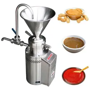 stainless steel automatic vertical jml-50 peanut butter making machine chili sauce colloid mill