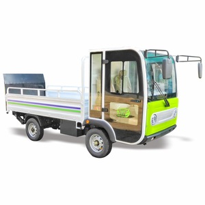 Camion poubelle électrique avec hayon hydraulique, conception à trois portes pour un chargement et un déchargement faciles des bacs à déchets - Product Image 1