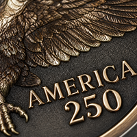 Pièce de monnaie commémorative de la fondation des États-Unis 1776-2026 pour les commandes en lots personnalisées et les promotions sur le thème du patrimoine