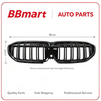 Calandre avant double lamelles noir brillant pour BMW Série 3 G20