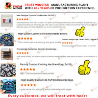 Patch brodé 3D personnalisé style Western, découpé au laser, logo brodé, thermocollant ou à coudre pour vêtements et chapeaux
