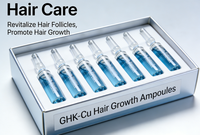 Traitement naturel anti-chute de cheveux, sérum de croissance des cheveux, huile de croissance des cheveux, sérum coréen de réparation et de renouvellement GHK-Cu, ampoule de croissance des cheveux