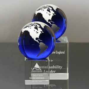 Globe terrestre en cristal, nouveau modèle <span class=keywords><strong>2021</strong></span>, carte du <span class=keywords><strong>monde</strong></span> en cristal, logo personnalisé avec boîte cadeau - Product Image 4