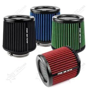 Universal 3inch Airfilter Sport Racing Tapered Car Air Intake Filter High Flow Performance 3 Inch 76mm Cone Intake Air Filter