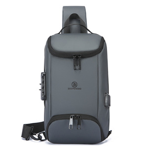 Hot Sale Multi Zipper Compartment Chest <b>Bag</b> <b>Shoulder</b> Chest <b>Bag</b> Suitable for <b>Men</b> Daily Commute <b>Mens</b> Chest <b>Bag</b> New Design - Product Image 2