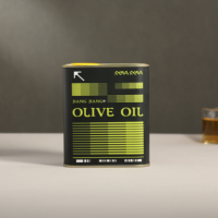 Boîtes de conserve rectangulaires personnalisées pour huile de cuisson, 1L, 2L, 3L, et boîtes de conserve vides pour huile d'olive imprimées 100ml, 250ml, 500ml