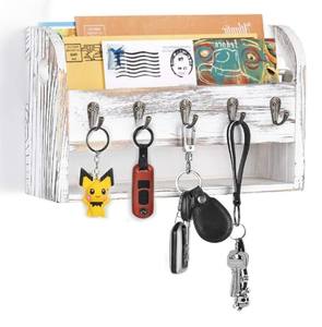 באיכות גבוהה רב תכליתית מבריק גימור ברזל מחוזק משרד אחסון תלוי עץ הר קיר צף מדף ארוך - Product Image 1