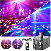 Lumières à faisceau LED 6 couleurs à ondes continues en forme d'épée, mini-effet de faisceau à motifs, pour KTV, bar, scène, fête, effet clignotant multicolore