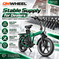 QMWHEEL F30 Pro Vélo Électrique Tout-Terrain Pliant 20 Pouces 250W 48V 45Ah Longue Portée En Stock au Royaume-Uni Vente en Gros