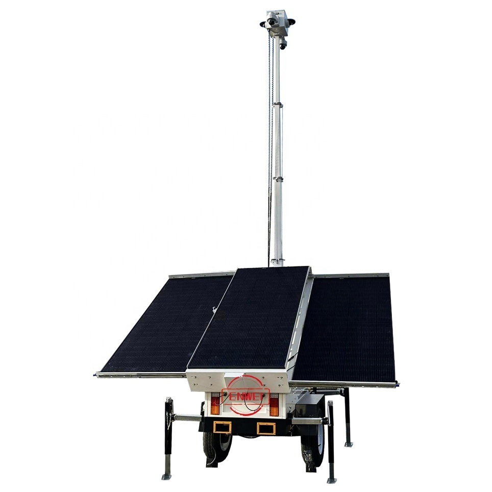 Surveillance Camera Solar Trailer For Construction Sites Monitoring · image 6