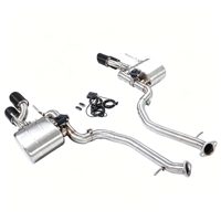 Système d'échappement spécifique pour Lexus IS250 IS350 2.5L 3.5L avec silencieux à double valve, embouts quadruples en acier inoxydable 304, tuyau arrière de l'axe