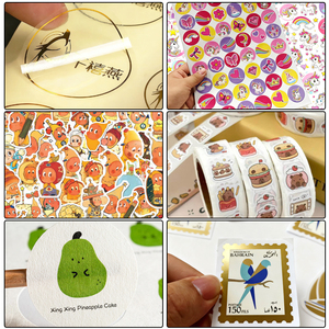 Dán vinyl tùy chỉnh cho quà tặng & Hàng thủ công-logo công ty thiết kế phim hoạt hình/Anime hình tròn/hình tam giác tùy chỉnh - Product Image 4