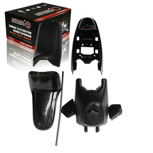Nieuw voor Plastic <span class=keywords><strong>Cover</strong></span> voor Yamaha 3PT-21711-10-00 PW50 Zwart/Zijde Zwart Achterspatbord met Zadelset - Product Image 2