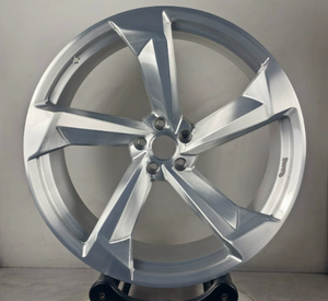 Jantes sport en aluminium forgé de <span class=keywords><strong>18</strong></span> <span class=keywords><strong>pouces</strong></span> 5x112, déport positif 66,45 CB, finition argent brossé, pour <span class=keywords><strong>Audi</strong></span> Mercedes Benz - Product Image 3