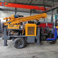 YCQ-200S Foreuse hydraulique montée sur camion à marteau supérieur DTH, machine de forage de puits de 200 m pour le forage par percussion et les puits d'eau