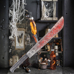 BEST <b>for</b> Halloween Bloody Machete Plastic Horror <b>Prop</b> Cosplay Stage Accessory Costume <b>Party</b> Decoration Battery Powered Indoor - Product Image 2