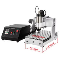 Machine de fraisage CNC à 3/4 axes de haute précision 300/800/1500W, mini fraiseuse CNC de bureau 3040 avec certificat CE