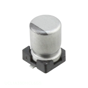 ตัวเก็บประจุแบบยึดติดพื้นผิวช่อง UCL1A330MCL6GS 33 uF 20% 10V SMD 33 uF - Product Image 1