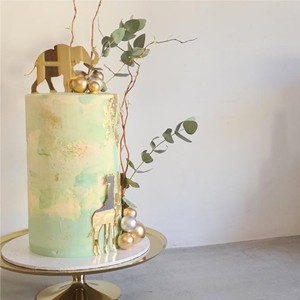 Honey And Sweetness Animal <b>Cake</b> Decor <b>Wooden</b> Elephant Giraffe Plugin <b>Birthday</b> <b>Cake</b> Topper Ins Style <b>Cake</b> Decoration - Product Image 4